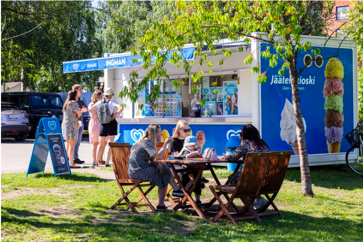 Kirkkolammen jäätelökioski